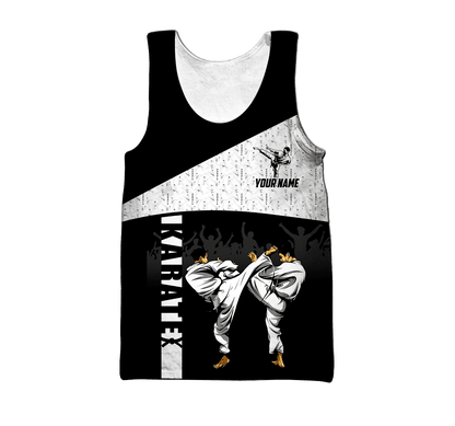 Customize Name Karate 3D All Over Printed Unisex Shirts