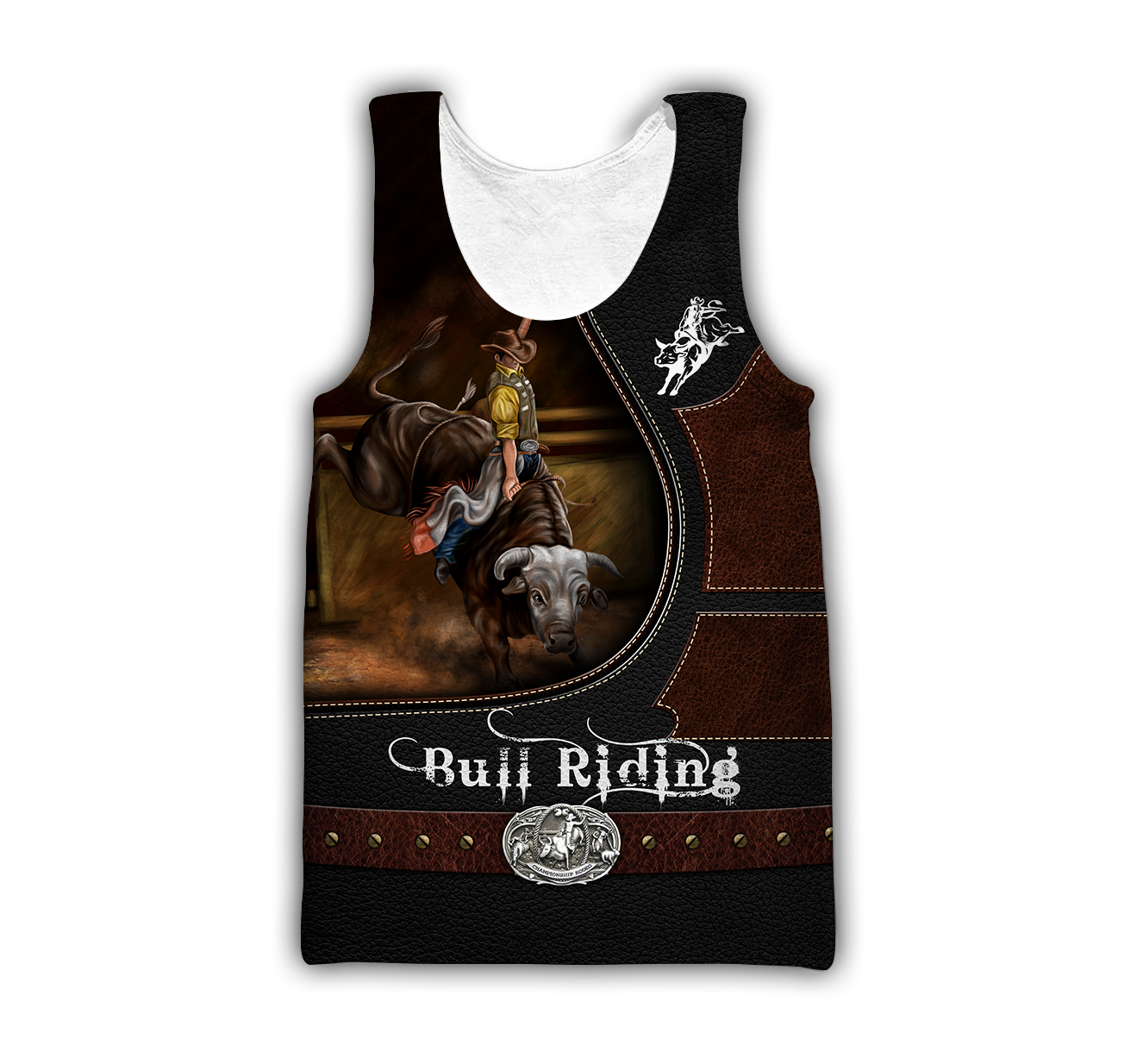 Personalized Name Bull Riding 3D All Over Printed Unisex Shirts Brown Ver2