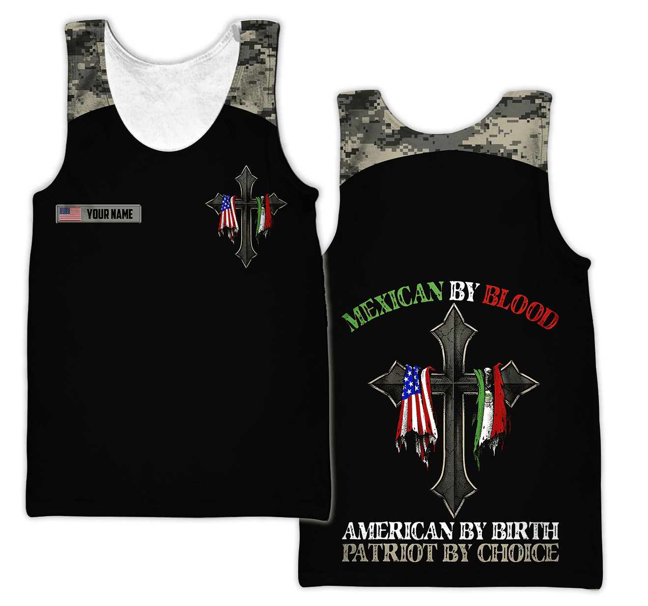 Personalized Mexican 3D All Over Printed Unisex Hoodie