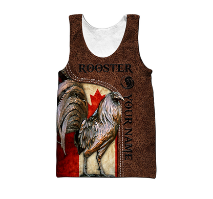 Personalized Canadian Rooster 3D Printed Unisex Shirt