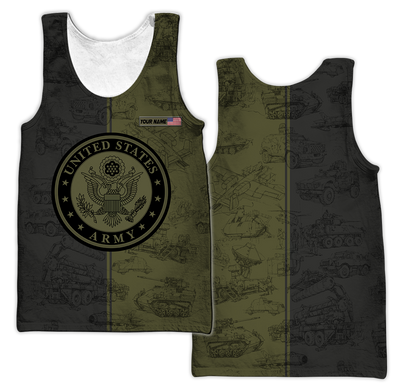 Army Customize Name 3D All Over Printed Shirts TNA27052105