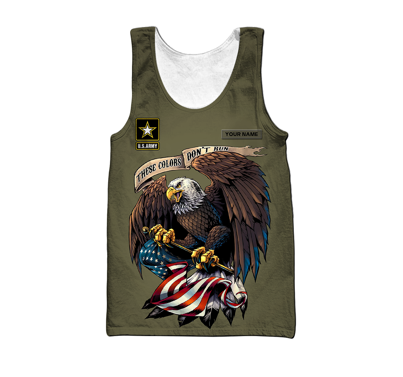 Custom name US Army Veteran Basic Eagle 3d printed shirts Proud Military