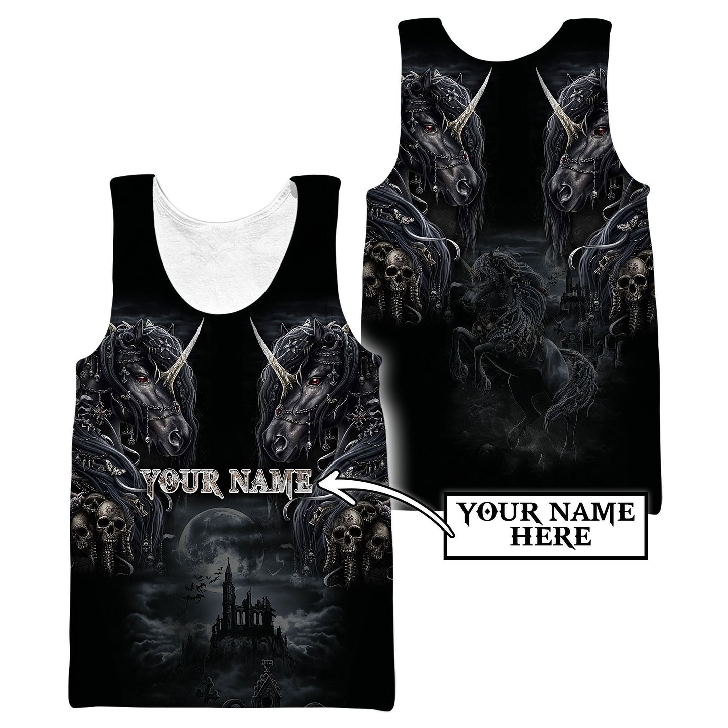 Customize Name Tattoo Skull Horse Hoodie For Men And Women NTN15032106