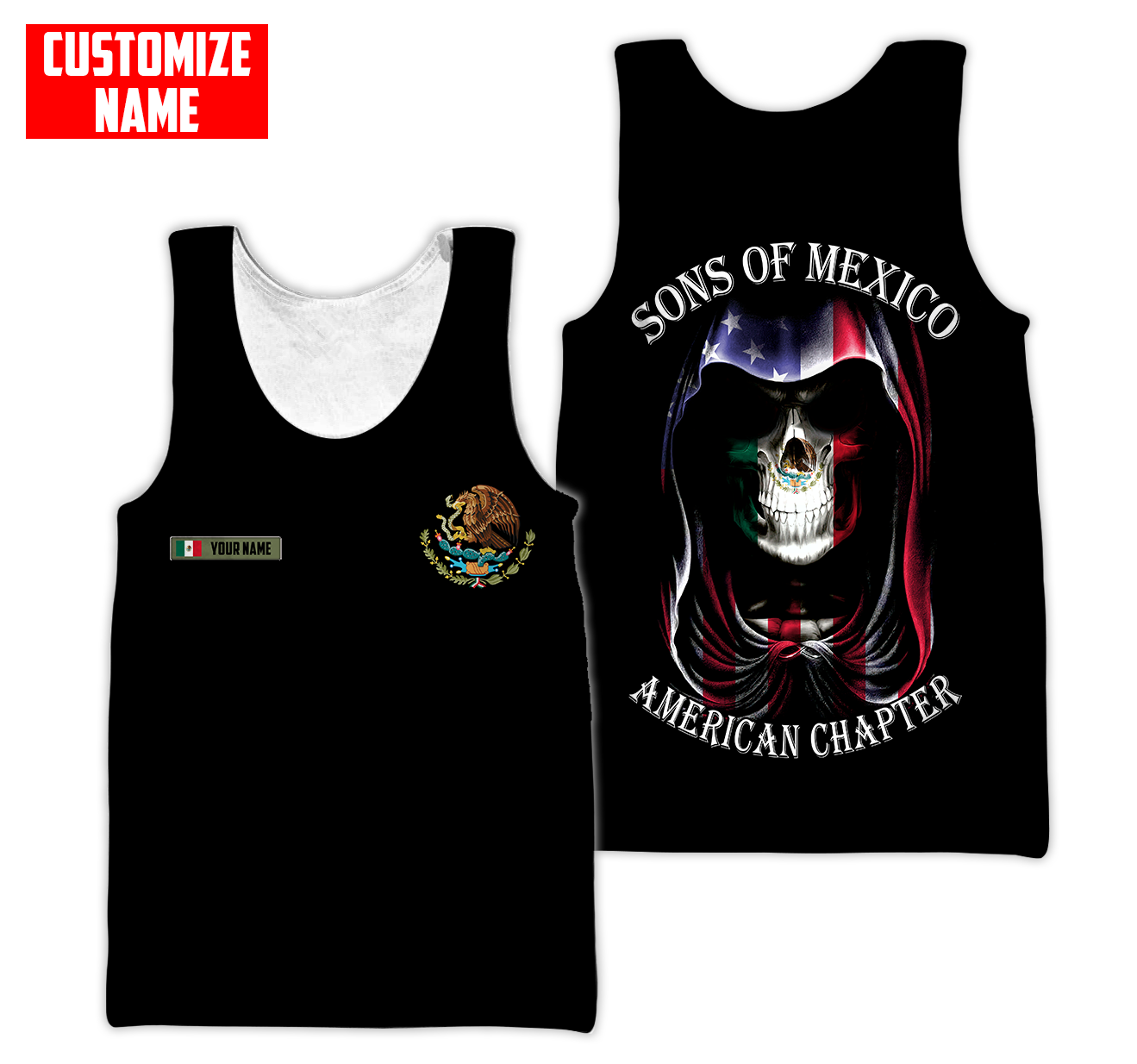 Persionalized Mexico 3D All Over Printed Unisex Shirts DQB26062101