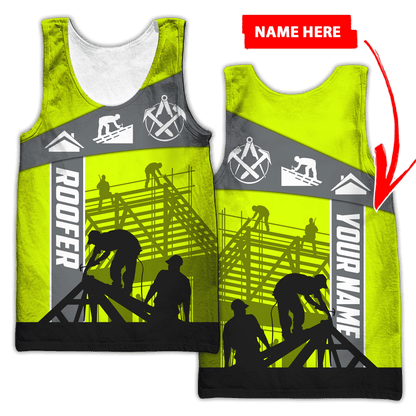 Customize Name Roofer 3D All Over Printed Unisex Shirts Pi22042101