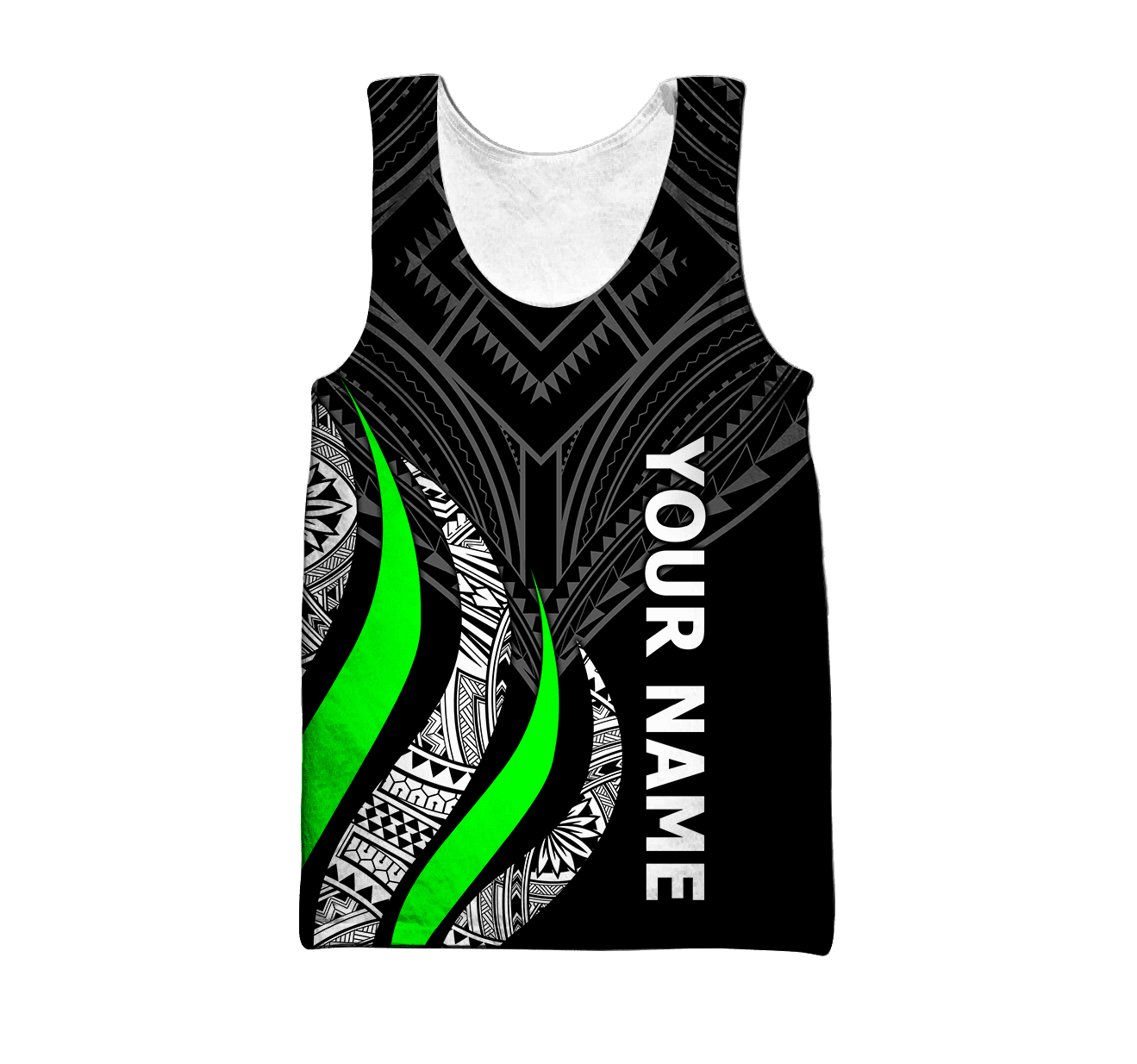 Polynesian Green And Tattoo Unisex Shirts Personalize ML