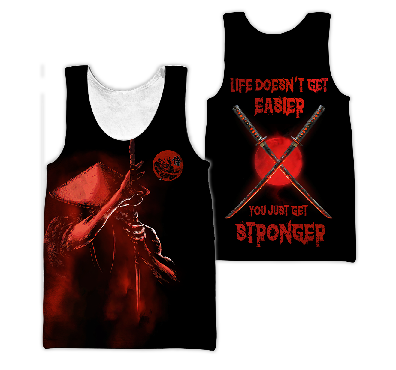 Customize Name Samurai Tattoo Japan 3D All Over Printed Unisex Shirt