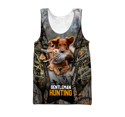 Hunting Dog 3D Over Printed Unisex Deluxe Hoodie ML