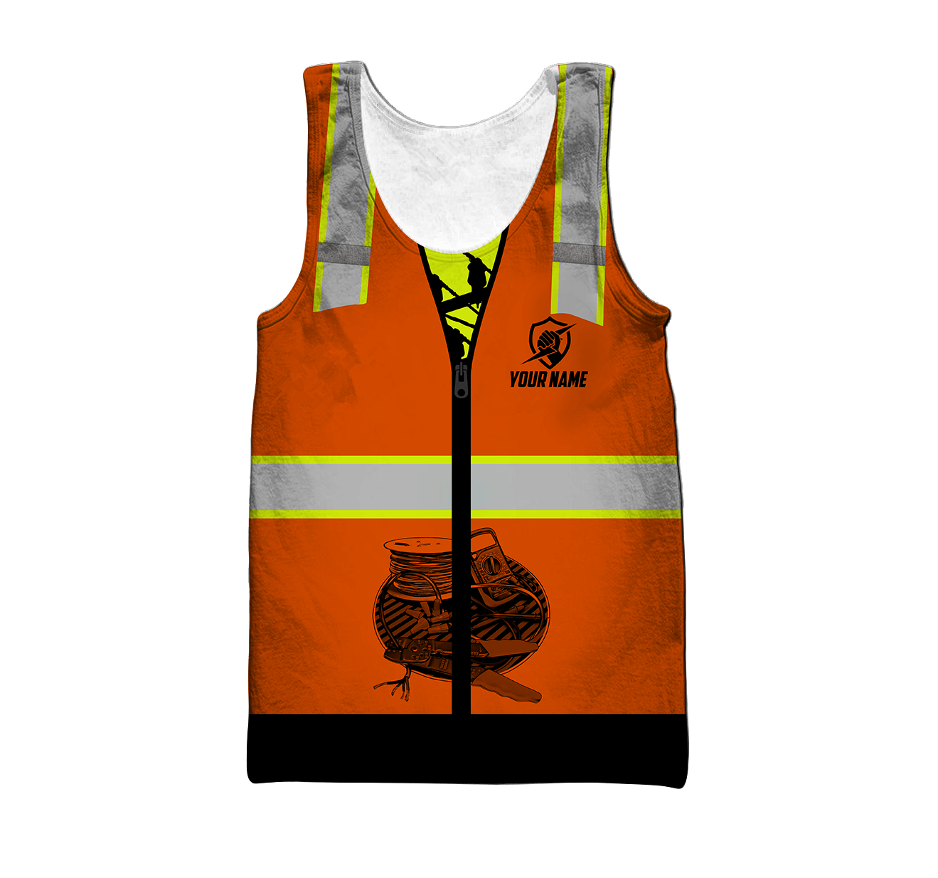 Electrician And Lineman Personalized Safety 3D All Over Printed Premium Unisex Hoodie ML