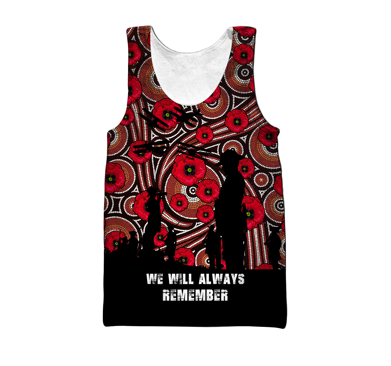Premium Lest We Forget Anzac Day 3D All Over Printed PL
