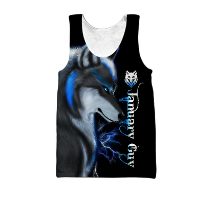 January Guy Wolf 3D Printed Unisex Shirts TN