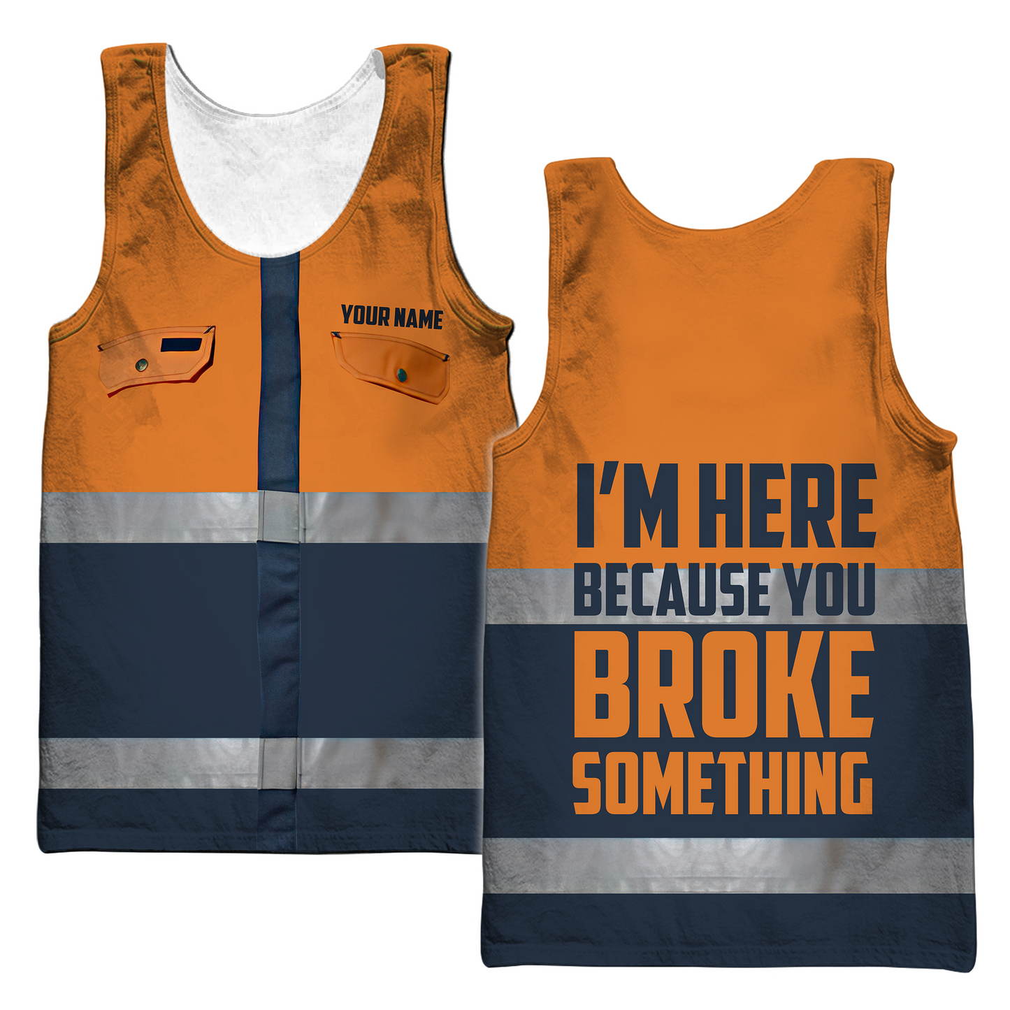 Personalized Mechanic Safety 3D All Over Printed Hoodie For Men and Women TN