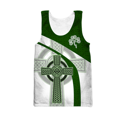 Irish Celtic Knot Cross 3D Design print shirts