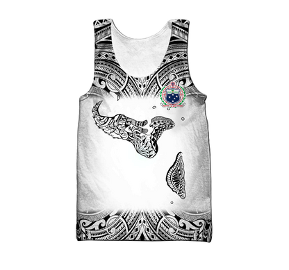 Amazing Polynesian Personalized Samoa Map Tattoo Unisex Deluxe Hoodie ML