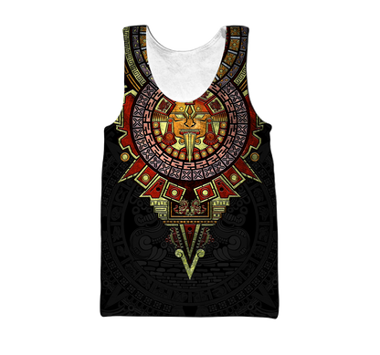 Aztec Mexico 3D All Over Printed Unisex Shirt
