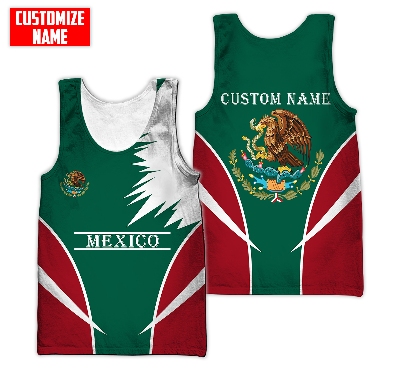 Personalized Name Mexico 3D All Over Printed Unisex Shirts DQB06072101