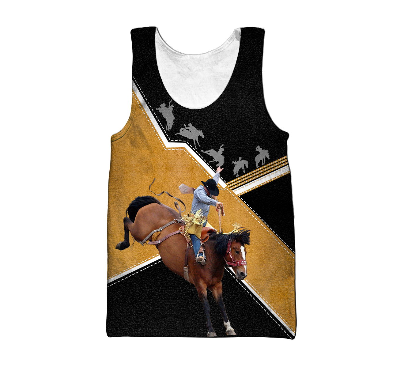 Personalized Name Rodeo 3D All Over Printed Unisex Shirts Bucking Horse