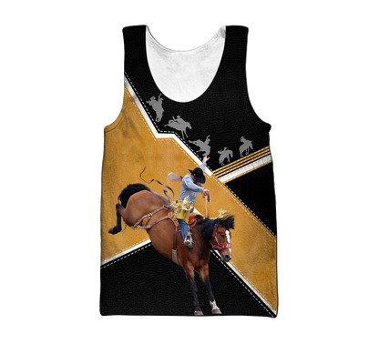 Personalized Name Rodeo 3D All Over Printed Unisex Shirts Bucking Horse