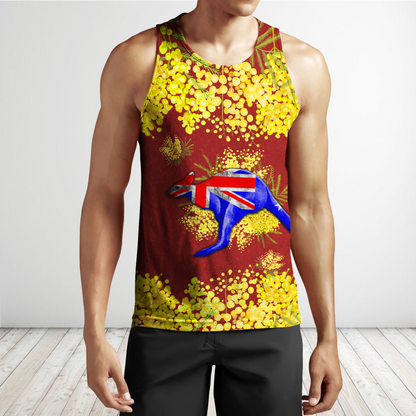 Tmarc Tee Custom name Australia Kangaroo Golden Wattle shirts