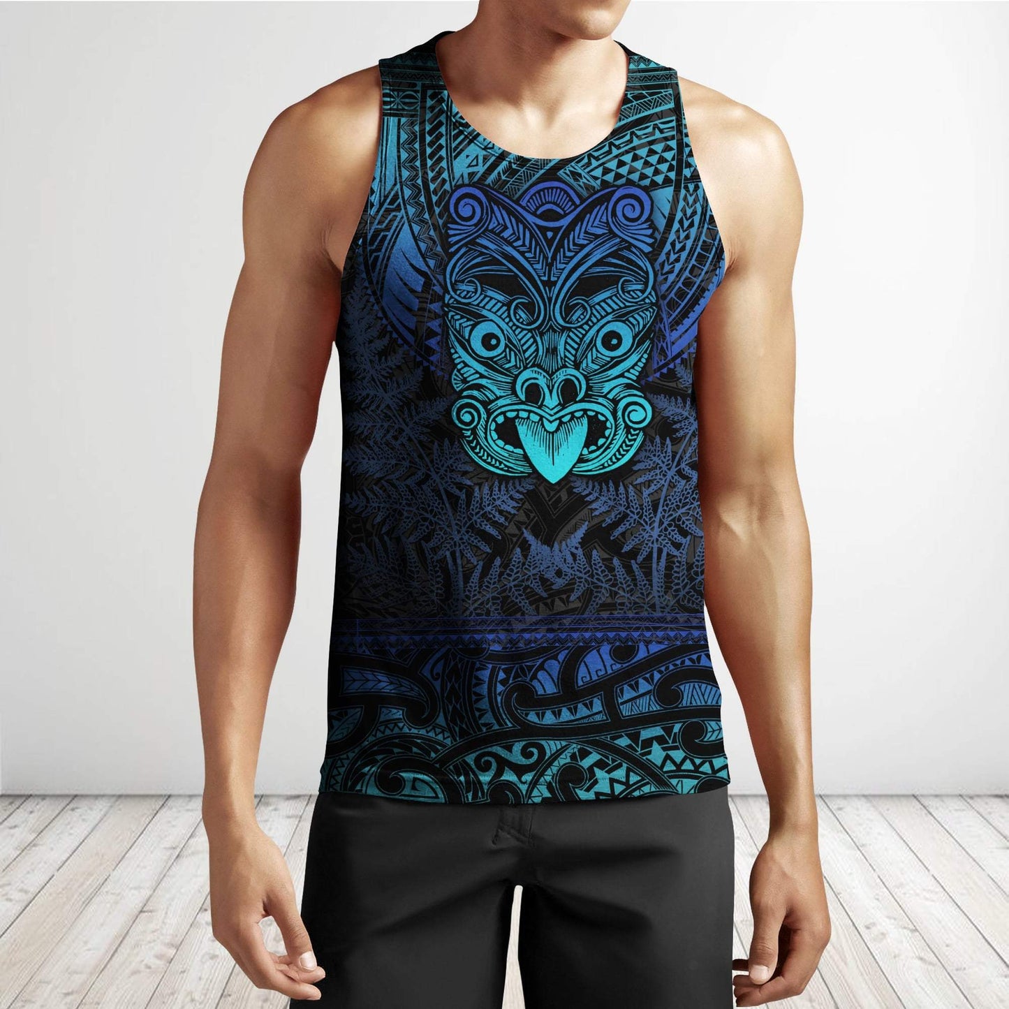 Maori Haka Dance Blue 3D Printed Unisex Shirts