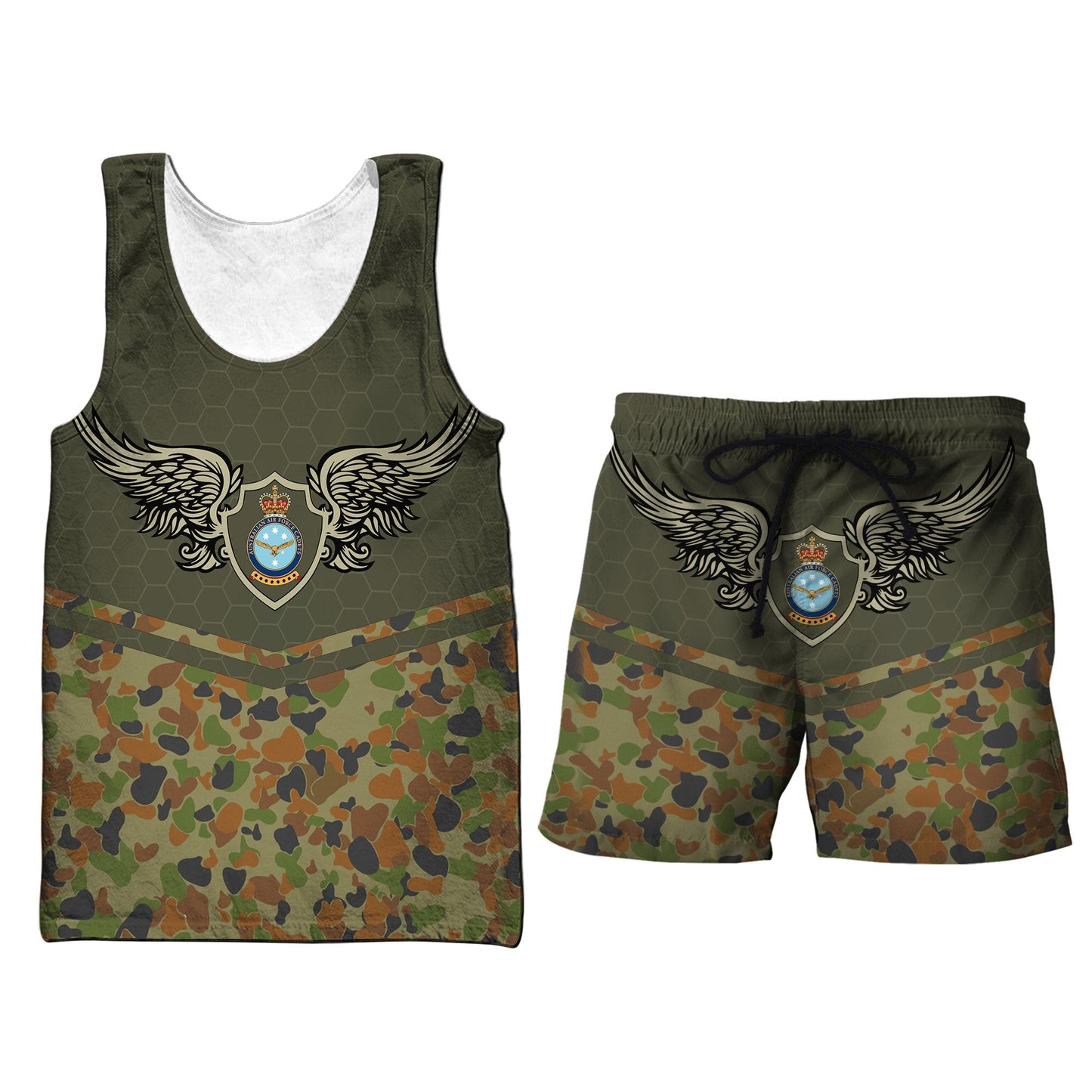 Premium Personalized Australian Air Force Camo Anzac Day 3D Printed Hoodie