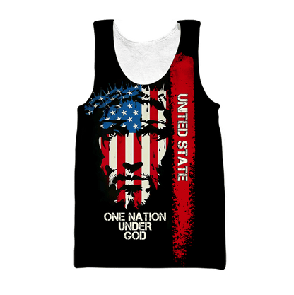 American One Nation Personalized Unisex Hoodie ML