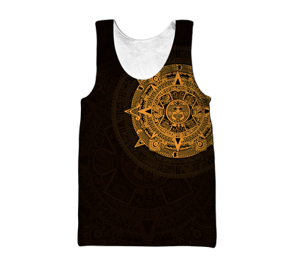 Premium Aztec Mexico 3D All Over Printed Shirts S