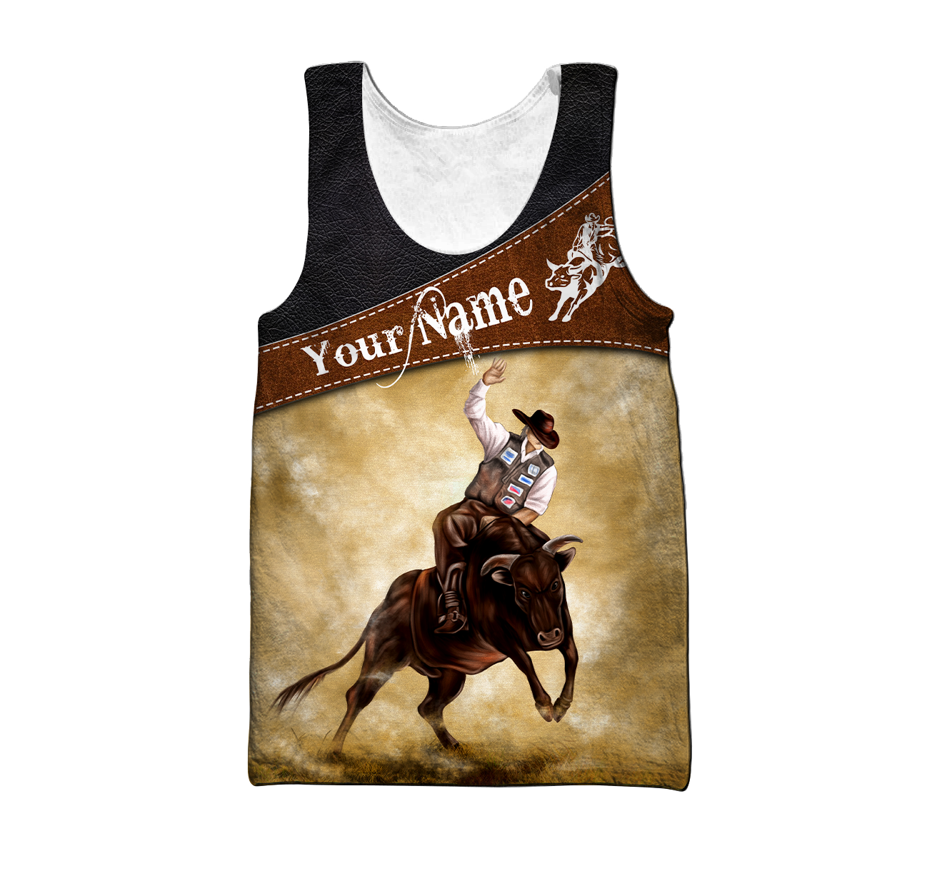 Customize Name Bull Riding 3D All Over Printed Unisex Shirts Cowboy