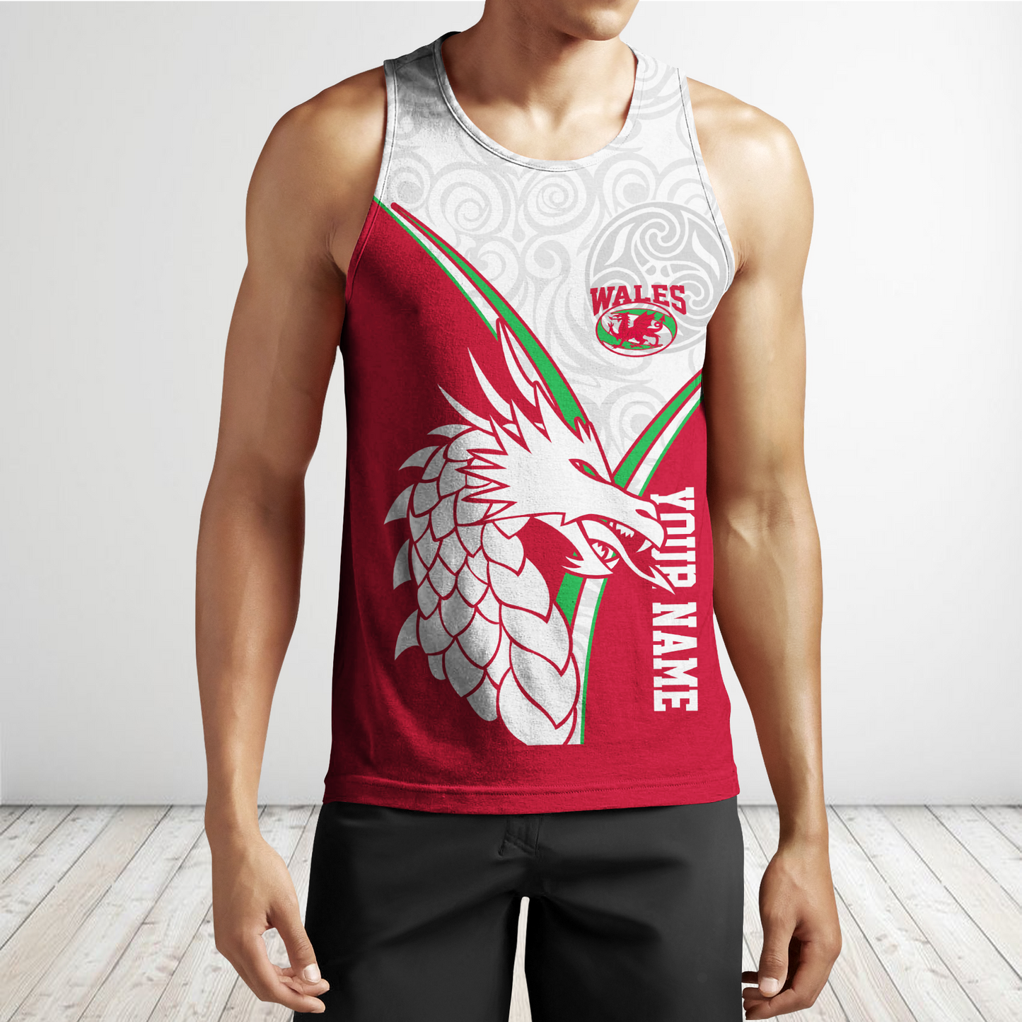 Premium Personalized 3D Printed Wales Dragon Shirts MEI