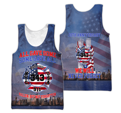 Customize Name Firefighter 3D All Over Printed Unisex Shirts