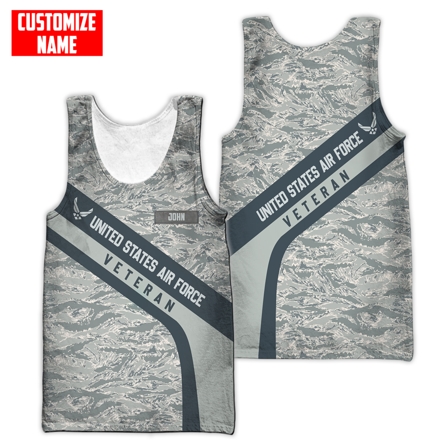 Premium Unique U.S Air Force Veteran Polo All Over Printed Personalized Shirt