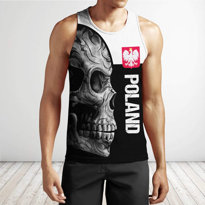 Personalized Polska Skull 3D All Over Printed Unisex Hoodie