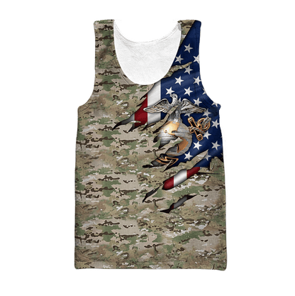 Army 3D All Over Printed Unisex Shirts