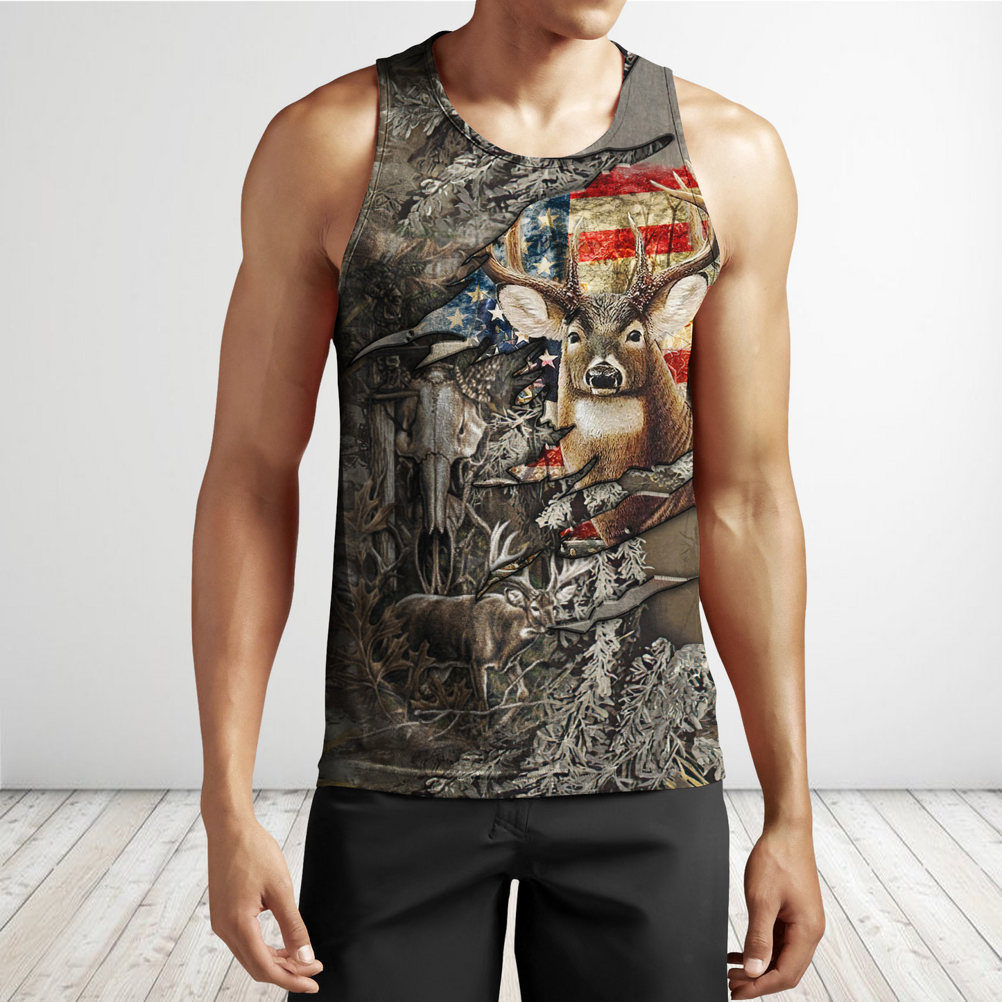 Deer Hunting Personalized Name 3D All Over Printed Shirts