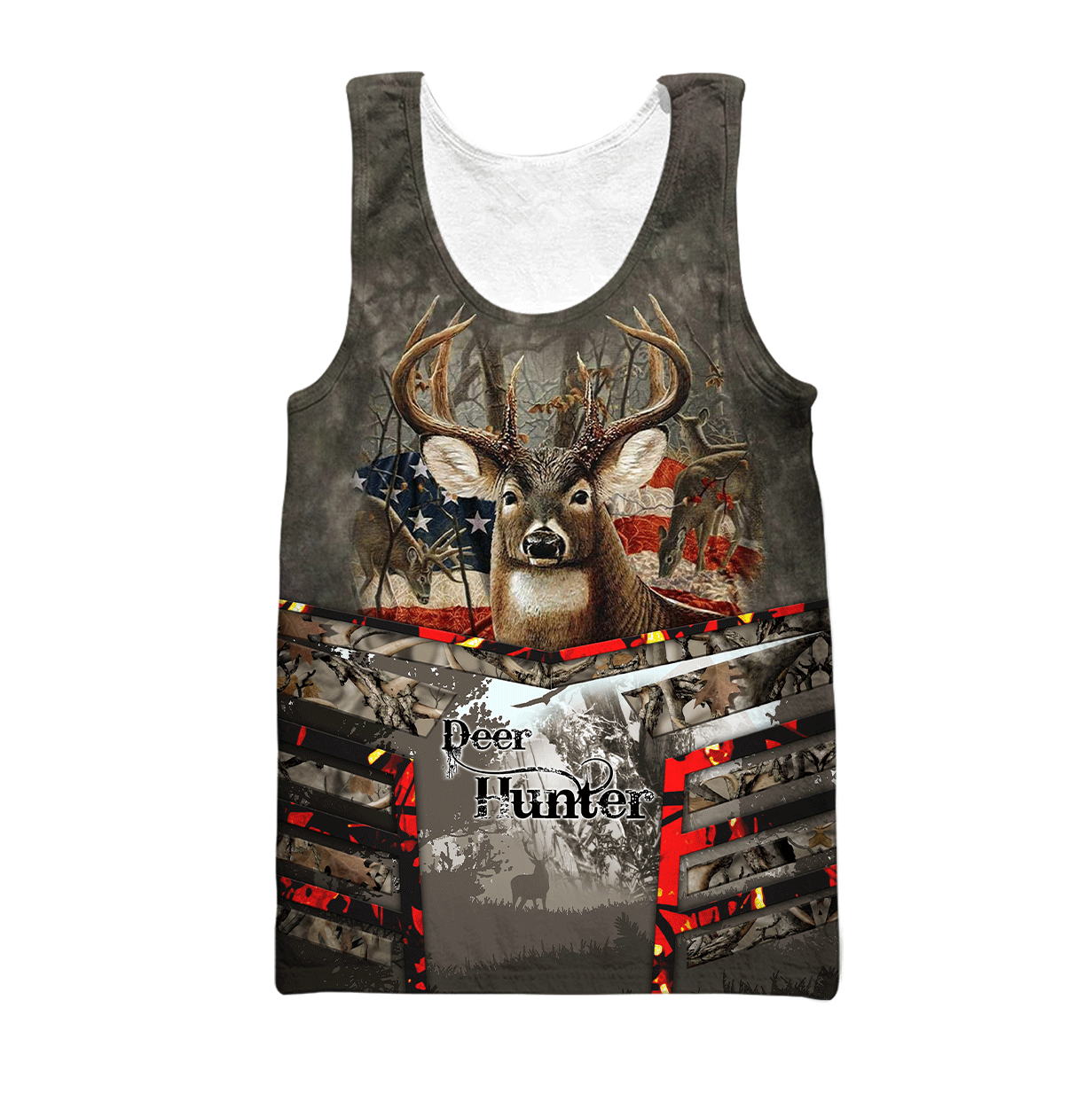 Deer Hunting Personalized Name 3D All Over Printed Shirts