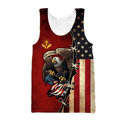 US Veteran-Jesus 3D All Over Printed Unisex Hoodie