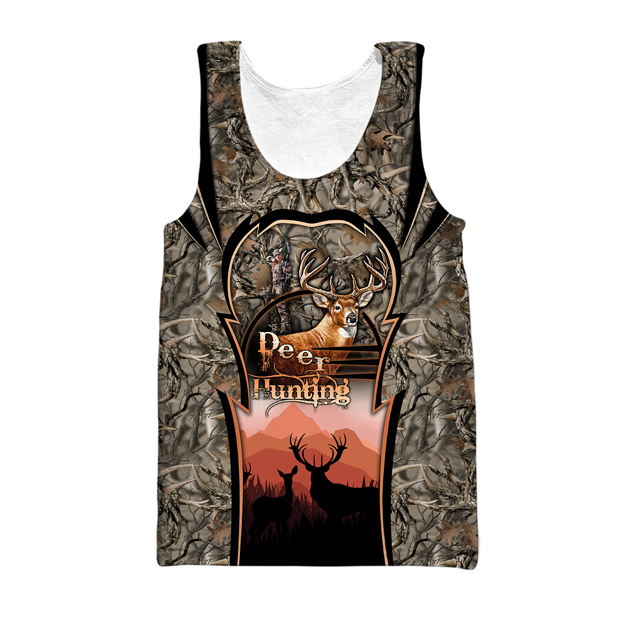 Deer Hunting Persionalized Name 3D All Over Printed Shirts