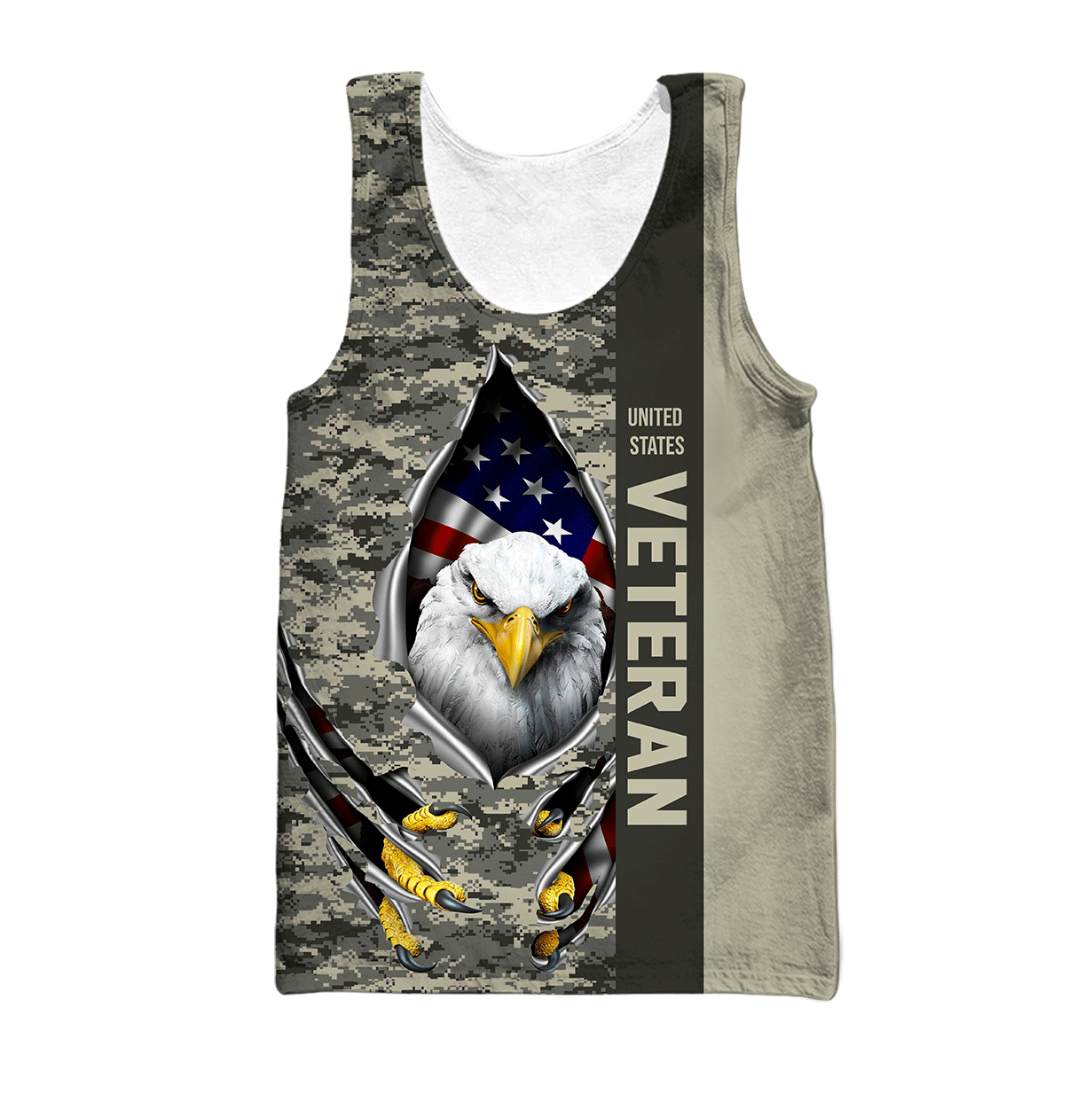 Eagle US Veteran 3D All Over Printed Hoodie