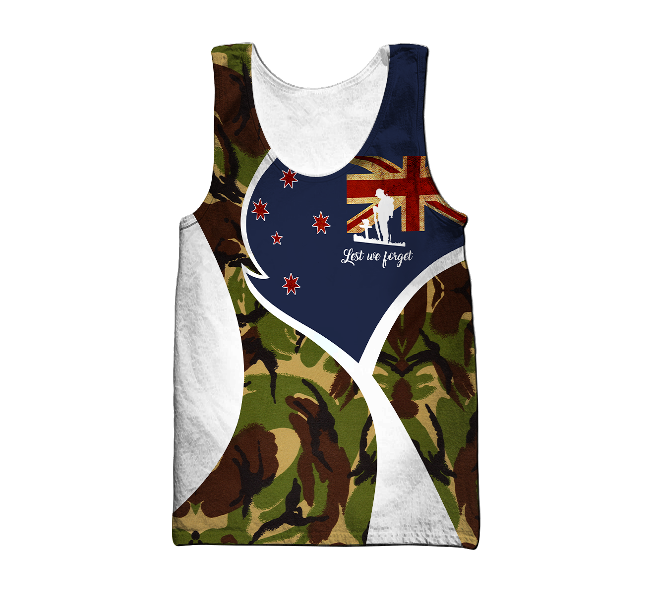 Lest We Forget Anzac Day 3D All Over Printed