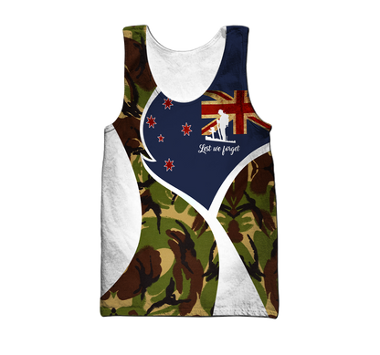 Lest We Forget Anzac Day 3D All Over Printed
