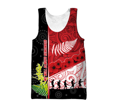 Premium Anzac Day 3D All Over Printed Unisex