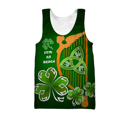 Premium Unisex Hoodie Irish St.Patrick Day The Harp The Shamrock And The Trinity ML
