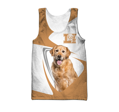 Premium Golden Retriever Lover 3d All Over Printed Unisex