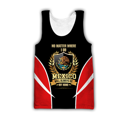 Mexico Will Always Be My Home Personalized Name Hoodie