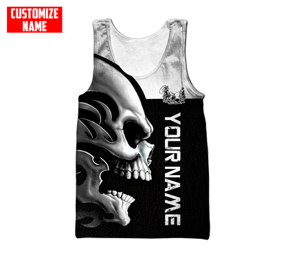 Personalized Name Rodeo Skull 3D All Over Printed Unisex Shirts Team Roping