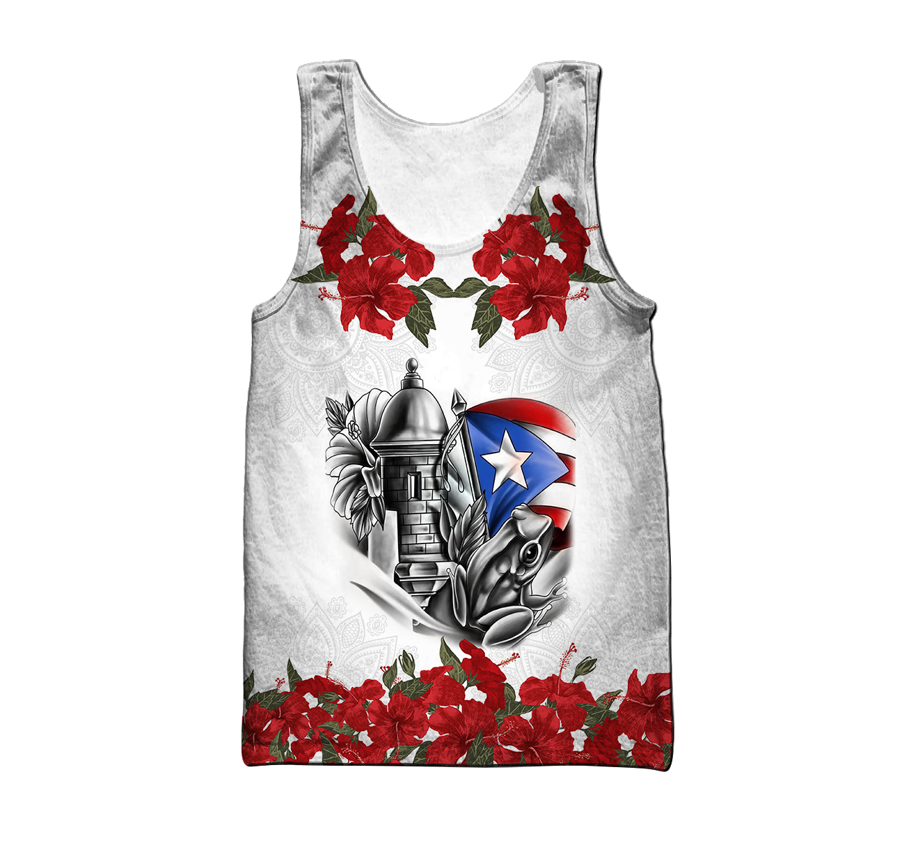 Manga Flower Puerto Rico Hoodie For Men And Women