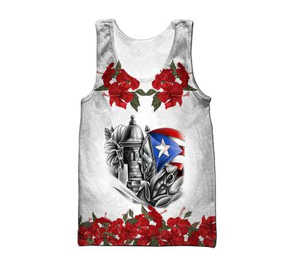 Manga Flower Puerto Rico Hoodie For Men And Women