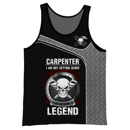 Personalized Name Premium Carpenter 3D All Over Printed Unisex Shirts Becoming Legend