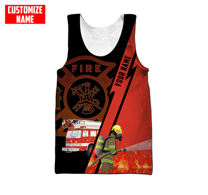 Customize Name Firefigher Hoodie For Men And Women