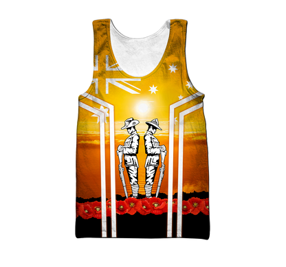 Premium Anzac Day Lest We Forget 3D All Over Printed Unisex